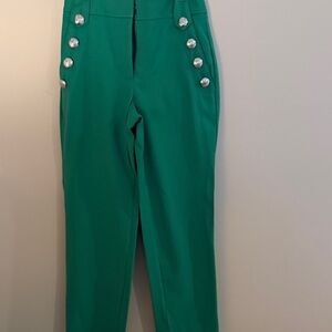 White House Black Market Jolie fit Green Pants Size 6
